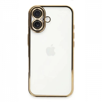 Apple iPhone 16 Plus Kılıf Razer Lensli Silikon - Gold