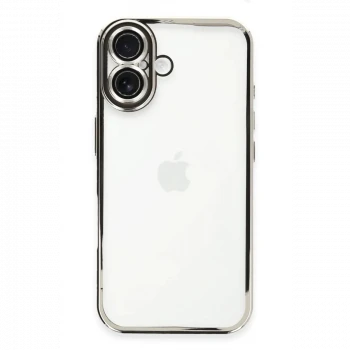Apple iPhone 16 Plus Kılıf Razer Lensli Silikon - Gümüş