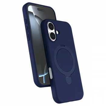 Apple iPhone 16 Plus Regal Magsafe Standlı Kapak - Lacivert