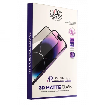 Apple iPhone 16 Pro Bilvis 3D Mat Cam Ekran Koruyucu