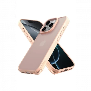 Apple iPhone 16 Pro Kılıf Elegant Kapak - Pudra