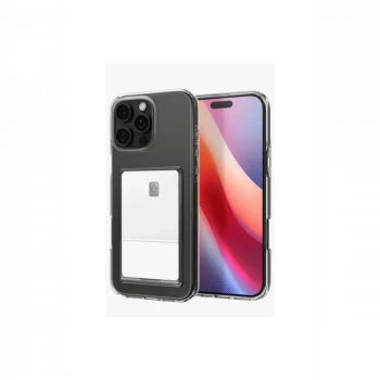 Apple iPhone 16 Pro Kılıf Kart Şeffaf Silikon - Şeffaf