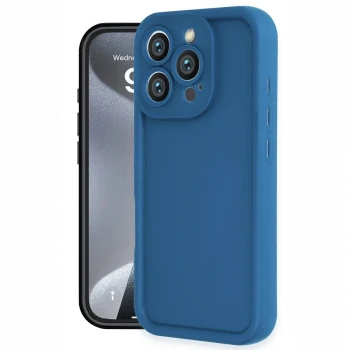 Apple iPhone 16 Pro Kılıf Viera Silikon - Mavi