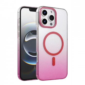 Apple iPhone 16 Pro Max Glossy Magsafe Kapak - Pembe