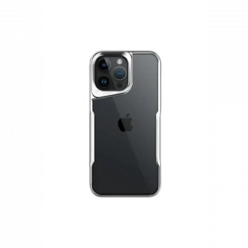 Apple iPhone 16 Pro Max Kılıf Boyi Silikon Kapak - Gümüş