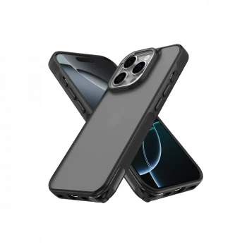 Apple iPhone 16 Pro Max Kılıf Elegant Kapak - Siyah
