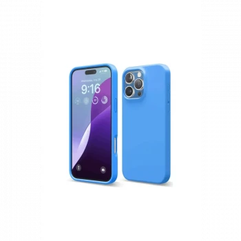 Apple iPhone 16 Pro Max Kılıf First Silikon - Mavi