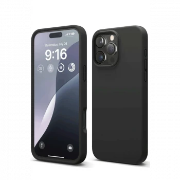 Apple iPhone 16 Pro Max Kılıf First Silikon - Siyah