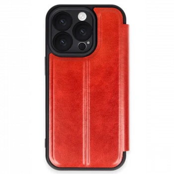 Apple iPhone 16 Pro Max Kılıf Flip Cover - Kırmızı