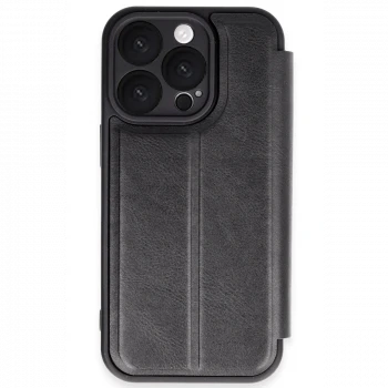 Apple iPhone 16 Pro Max Kılıf Flip Cover - Siyah