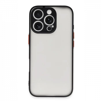 Apple iPhone 16 Pro Max Kılıf Montreal Silikon Kapak - Siyah