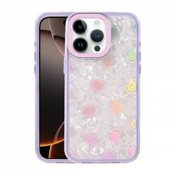 Apple iPhone 16 Pro Max Lumi Desenli Kapak - Mor