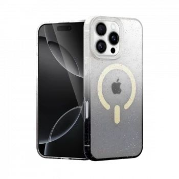 Apple iPhone 16 Pro Max Pummel Shiny Magsafe Kapak - Siyah