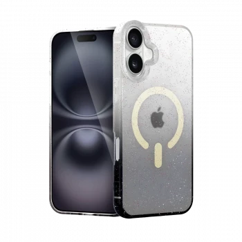 Apple iPhone 16 Pummel Shiny Magsafe Kapak - Siyah
