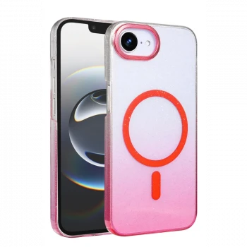 Apple iPhone 16E Glossy Magsafe Kapak - Pembe