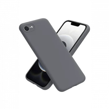 Apple iPhone 16E Kılıf First Silikon - Gri