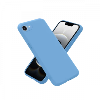 Apple iPhone 16E Kılıf First Silikon - Mavi