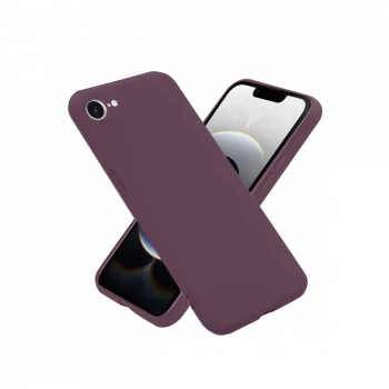 Apple iPhone 16E Kılıf First Silikon - Mürdüm