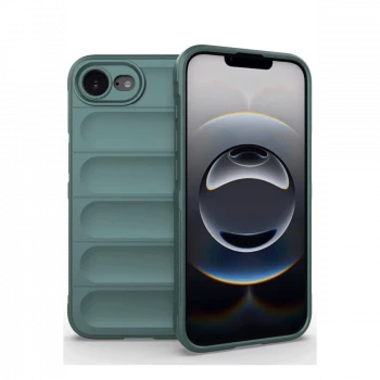 Apple iPhone 16E Kılıf Optimum Silikon - Koyu Yeşil