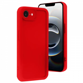 Apple iPhone 16E Kılıf Viera Silikon - Kırmızı