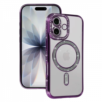 Apple iPhone 17 Joke Simli Magneticsafe Kılıf - Derin Mor
