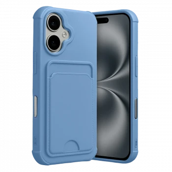 Apple iPhone 17 Kelvin Kartvizitli Silikon - Mavi