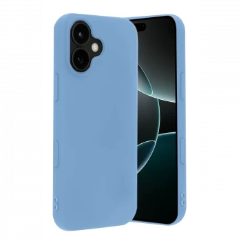 Apple iPhone 17 Nano içi Kadife Silikon - Mavi