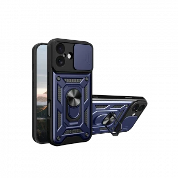 Apple iPhone 17 Pars Lens Yüzüklü Silikon - Lacivert