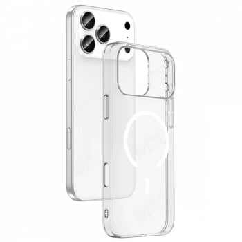 Apple iPhone 17 Pro Combo Sert Şeffaf Magsafe Kapak - Şeffaf