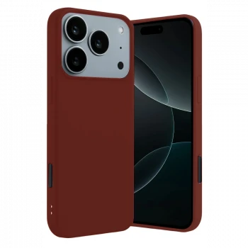 Apple iPhone 17 Pro First Silikon - Bordo