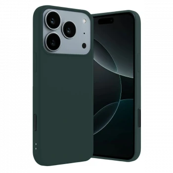 Apple iPhone 17 Pro First Silikon - Koyu Yeşil