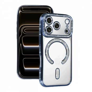 Apple iPhone 17 Pro Joke Simli Magneticsafe Kılıf - Mavi
