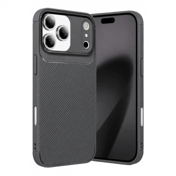 Apple iPhone 17 Pro Max Auto Focus Karbon Kapak - Gri