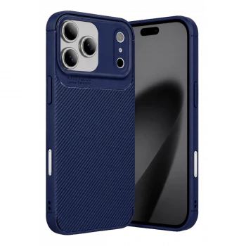 Apple iPhone 17 Pro Max Auto Focus Karbon Kapak - Lacivert