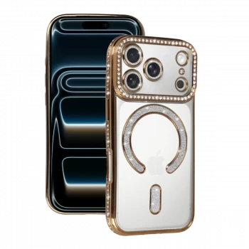 Apple iPhone 17 Pro Max Joke Simli Magneticsafe Kılıf - Gold