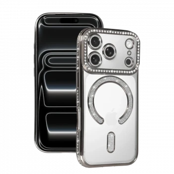 Apple iPhone 17 Pro Max Joke Simli Magneticsafe Kılıf - Gümüş