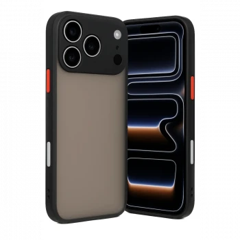 Apple iPhone 17 Pro Max Kılıf Montreal Silikon Kapak - Siyah