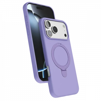 Apple iPhone 17 Pro Max Regal Magsafe Standlı Kapak - Lila