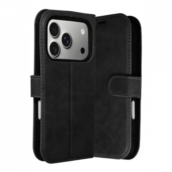 Apple iPhone 17 Pro Trend S Plus Kapaklı Kılıf - Siyah