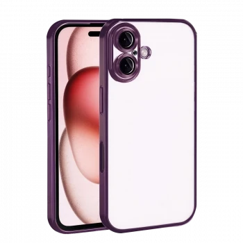Apple iPhone 17 Razer Lensli Silikon - Açık Mor