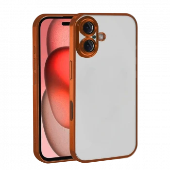 Apple iPhone 17 Razer Lensli Silikon - Turuncu