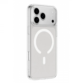 Apple iPhone 18 Pro Combo Sert Şeffaf Magsafe Kapak - Şeffaf