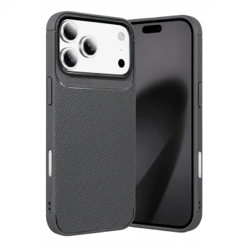Apple iPhone 18 Pro Max Auto Focus Karbon Kapak - Gri