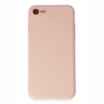 Apple iPhone 7 Kılıf First Silikon - Pudra