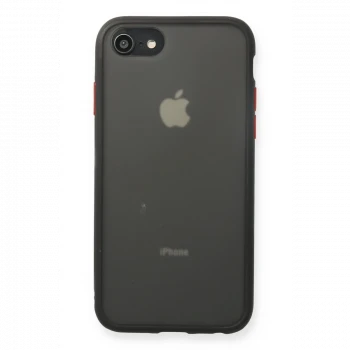 Apple iPhone 7 Kılıf Montreal Silikon Kapak - Siyah