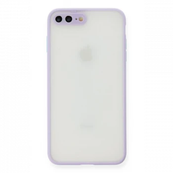 Apple iPhone 7 Plus Kılıf Montreal Silikon Kapak - Mor