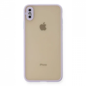 Apple iPhone X Kılıf Montreal Silikon Kapak - Mor
