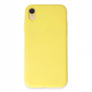 Apple iPhone XR Kılıf First Silikon - Sarı