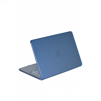Apple MacBook Neo Şeffaf Macbook Kapak - Mavi