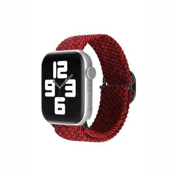 Apple Watch 38mm Star Kordon - Siyah-Bordo